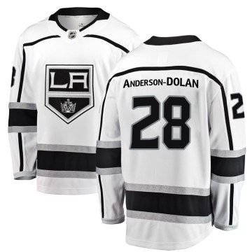 Fanatics Branded Los Angeles Kings Youth Jaret Anderson-Dolan Breakaway White Away NHL Jersey
