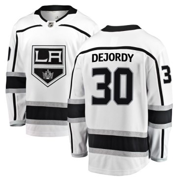 Fanatics Branded Los Angeles Kings Youth Denis Dejordy Breakaway White Away NHL Jersey