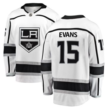 Fanatics Branded Los Angeles Kings Youth Daryl Evans Breakaway White Away NHL Jersey