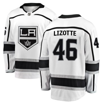 Fanatics Branded Los Angeles Kings Youth Blake Lizotte Breakaway White Away NHL Jersey