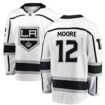 Fanatics Branded Los Angeles Kings Youth Trevor Moore Breakaway White Away NHL Jersey