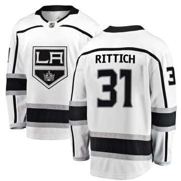Fanatics Branded Los Angeles Kings Youth David Rittich Breakaway White Away NHL Jersey