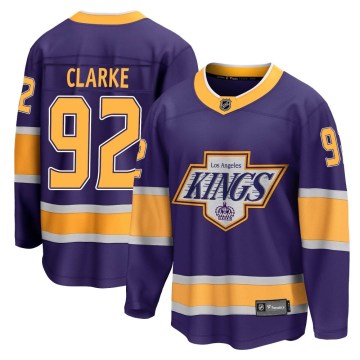 Fanatics Branded Los Angeles Kings Men's Brandt Clarke Breakaway Purple 2020/21 Special Edition NHL Jersey