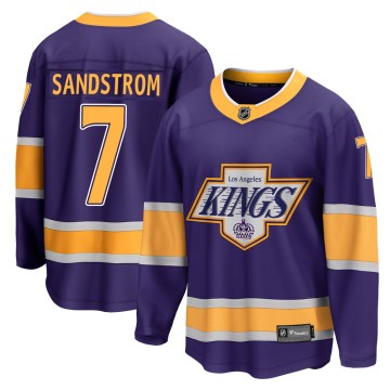 Fanatics Branded Los Angeles Kings Men's Tomas Sandstrom Breakaway Purple 2020/21 Special Edition NHL Jersey