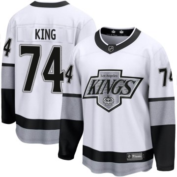 Fanatics Branded Los Angeles Kings Youth Dwight King Premier White Breakaway Alternate NHL Jersey