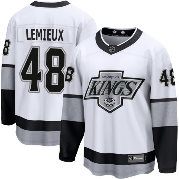 Fanatics Branded Los Angeles Kings Youth Brendan Lemieux Premier White Breakaway Alternate NHL Jersey