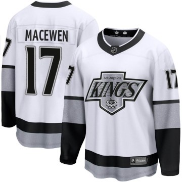 Fanatics Branded Los Angeles Kings Youth Zack MacEwen Premier White Breakaway Alternate NHL Jersey