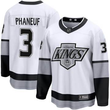 Fanatics Branded Los Angeles Kings Youth Dion Phaneuf Premier White Breakaway Alternate NHL Jersey