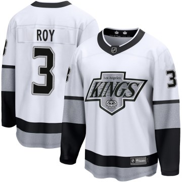 Fanatics Branded Los Angeles Kings Youth Matt Roy Premier White Breakaway Alternate NHL Jersey