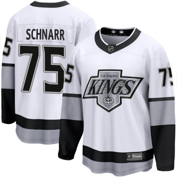Fanatics Branded Los Angeles Kings Youth Nate Schnarr Premier White Breakaway Alternate NHL Jersey