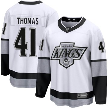 Fanatics Branded Los Angeles Kings Youth Akil Thomas Premier White Breakaway Alternate NHL Jersey