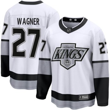 Fanatics Branded Los Angeles Kings Youth Austin Wagner Premier White Breakaway Alternate NHL Jersey