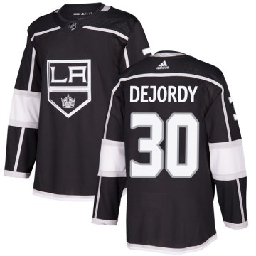 Adidas Los Angeles Kings Youth Denis Dejordy Authentic Black Home NHL Jersey