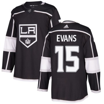 Adidas Los Angeles Kings Youth Daryl Evans Authentic Black Home NHL Jersey