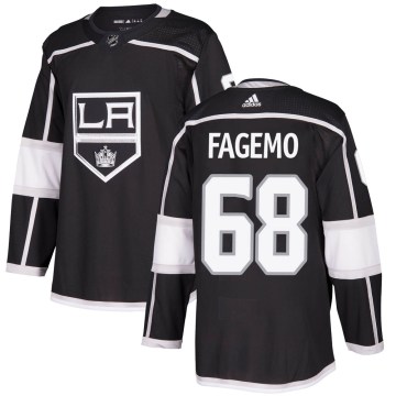 Adidas Los Angeles Kings Youth Samuel Fagemo Authentic Black Home NHL Jersey