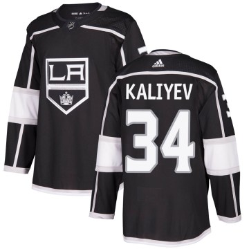 Adidas Los Angeles Kings Youth Arthur Kaliyev Authentic Black Home NHL Jersey