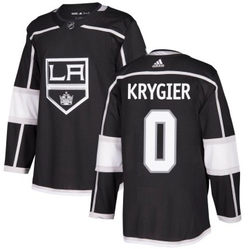 Adidas Los Angeles Kings Youth Cole Krygier Authentic Black Home NHL Jersey