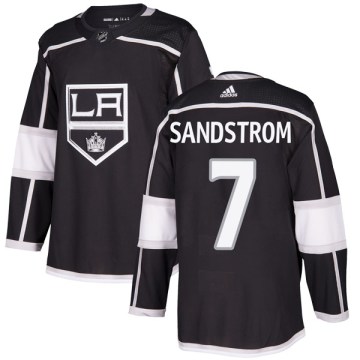 Adidas Los Angeles Kings Youth Tomas Sandstrom Authentic Black Home NHL Jersey