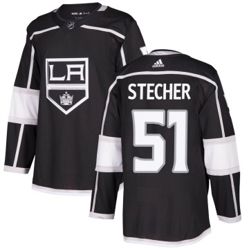 Adidas Los Angeles Kings Youth Troy Stecher Authentic Black Home NHL Jersey