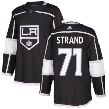 Adidas Los Angeles Kings Youth Austin Strand Authentic Black Home NHL Jersey