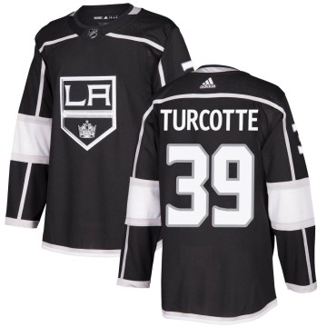 Adidas Los Angeles Kings Youth Alex Turcotte Authentic Black Home NHL Jersey