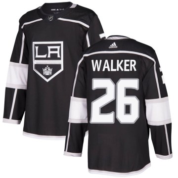 Adidas Los Angeles Kings Youth Sean Walker Authentic Black Home NHL Jersey