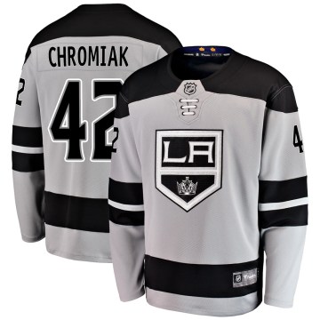 Fanatics Branded Los Angeles Kings Youth Martin Chromiak Breakaway Gray Alternate NHL Jersey