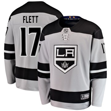 Fanatics Branded Los Angeles Kings Youth Bill Flett Breakaway Gray Alternate NHL Jersey