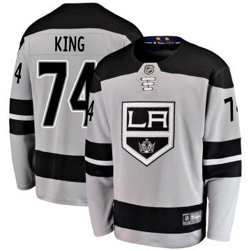 Fanatics Branded Los Angeles Kings Youth Dwight King Breakaway Gray Alternate NHL Jersey
