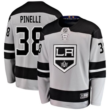 Fanatics Branded Los Angeles Kings Youth Francesco Pinelli Breakaway Gray Alternate NHL Jersey