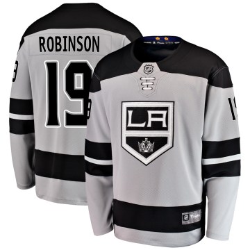 Fanatics Branded Los Angeles Kings Youth Larry Robinson Breakaway Gray Alternate NHL Jersey