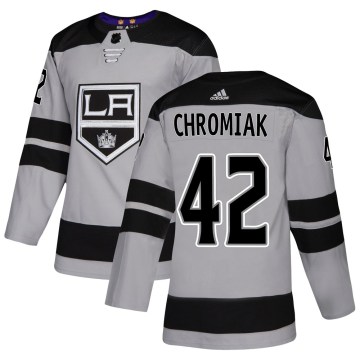 Adidas Los Angeles Kings Youth Martin Chromiak Authentic Gray Alternate NHL Jersey