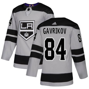 Adidas Los Angeles Kings Youth Vladislav Gavrikov Authentic Gray Alternate NHL Jersey
