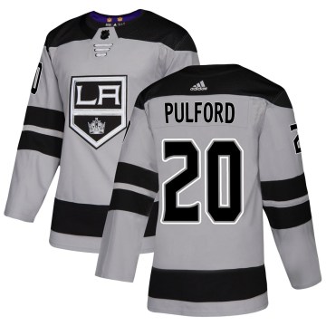 Adidas Los Angeles Kings Youth Bob Pulford Authentic Gray Alternate NHL Jersey