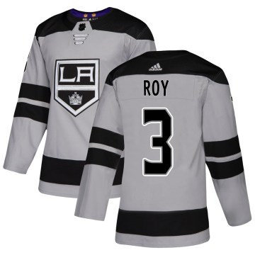 Adidas Los Angeles Kings Youth Matt Roy Authentic Gray Alternate NHL Jersey