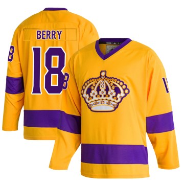 Adidas Los Angeles Kings Youth Bob Berry Authentic Gold Classics NHL Jersey