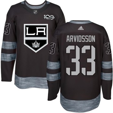 Los Angeles Kings Men's Viktor Arvidsson Authentic Black 1917-2017 100th Anniversary NHL Jersey