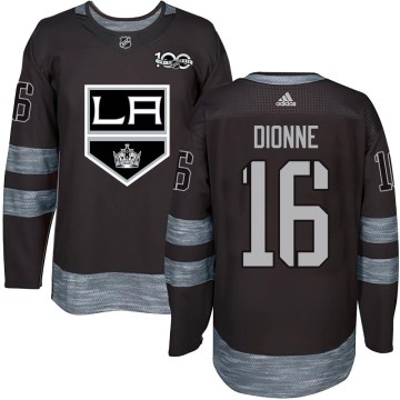 Los Angeles Kings Men's Marcel Dionne Authentic Black 1917-2017 100th Anniversary NHL Jersey