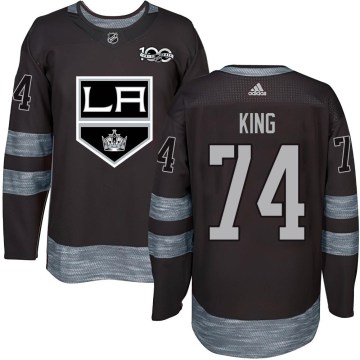Los Angeles Kings Men's Dwight King Authentic Black 1917-2017 100th Anniversary NHL Jersey