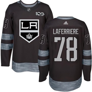 Los Angeles Kings Men's Alex Laferriere Authentic Black 1917-2017 100th Anniversary NHL Jersey