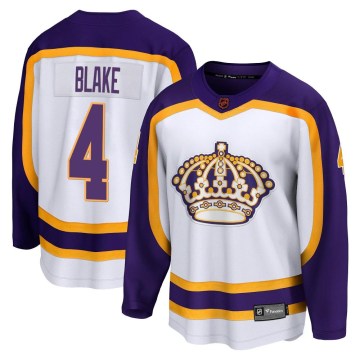 Fanatics Branded Los Angeles Kings Youth Rob Blake Breakaway White Special Edition 2.0 NHL Jersey