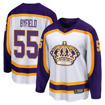 Fanatics Branded Los Angeles Kings Youth Quinton Byfield Breakaway White Special Edition 2.0 NHL Jersey