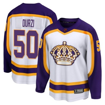 Fanatics Branded Los Angeles Kings Youth Sean Durzi Breakaway White Special Edition 2.0 NHL Jersey