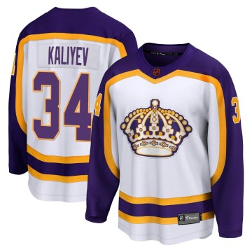 Fanatics Branded Los Angeles Kings Youth Arthur Kaliyev Breakaway White Special Edition 2.0 NHL Jersey