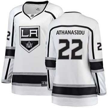 Fanatics Branded Los Angeles Kings Women's Andreas Athanasiou Breakaway White Away NHL Jersey