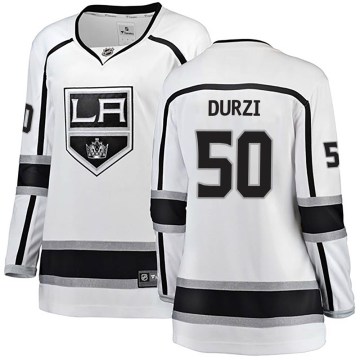 Fanatics Branded Los Angeles Kings Women's Sean Durzi Breakaway White Away NHL Jersey