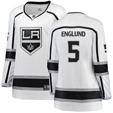 Fanatics Branded Los Angeles Kings Women's Andreas Englund Breakaway White Away NHL Jersey