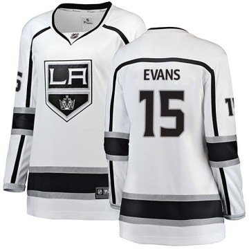 Fanatics Branded Los Angeles Kings Women's Daryl Evans Breakaway White Away NHL Jersey