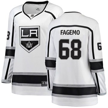 Fanatics Branded Los Angeles Kings Women's Samuel Fagemo Breakaway White Away NHL Jersey