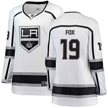 Fanatics Branded Los Angeles Kings Women's Jim Fox Breakaway White Away NHL Jersey